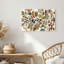 «Botanical Seeds and Pods in Vintage Collage», art mural sur toile-133056289