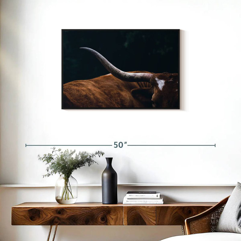 Cow Texas Longhorn, 21" H x 31" W