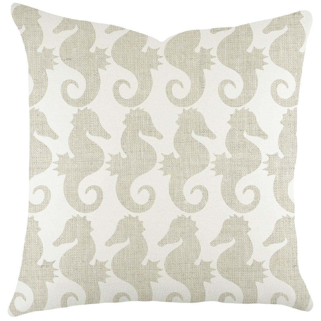 Seahorse Square Pillow Cover and Insert TheWatsonShop 