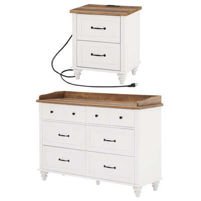 Ensemble de chambre à coucher 2 pièces Senon