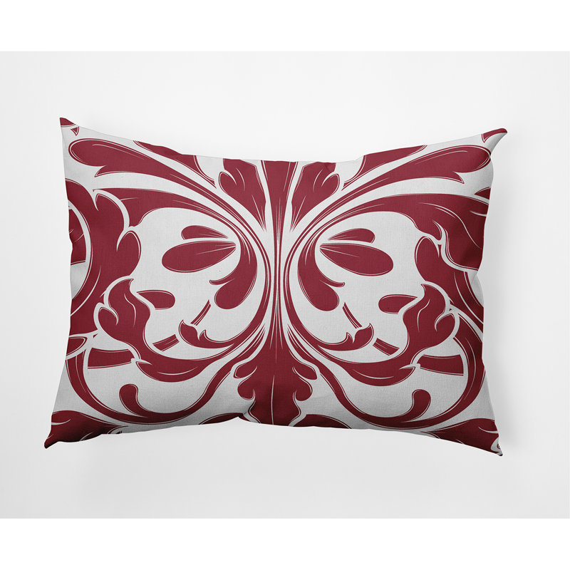 Coussin lombaire intérieur / extérieur British Colonial, Rouge