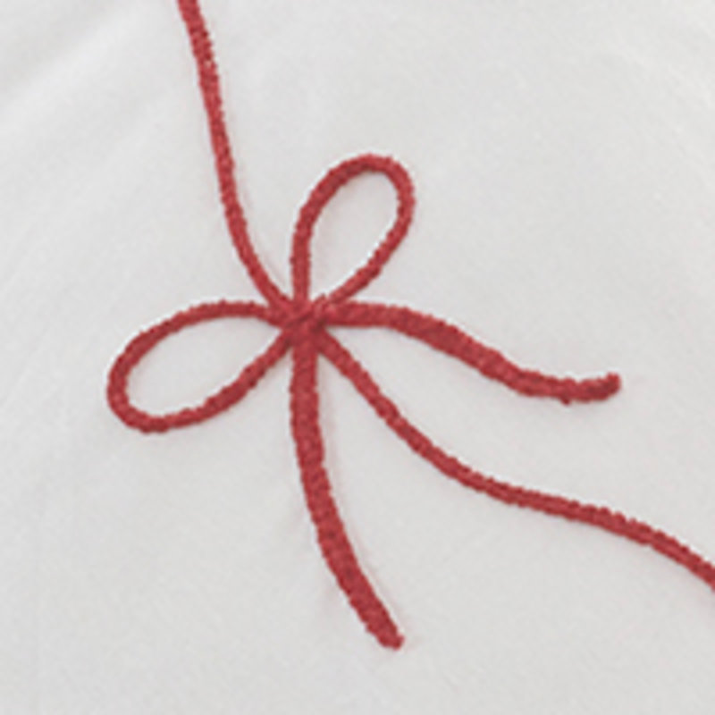 Peri Home Sasha Bows Comforter Set Holiday Red, 3, King Comforter + 2 Standard Pillowshams