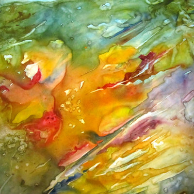 «Abstract 2» par Rosie Brown - reproduction d'art sur toile tendue