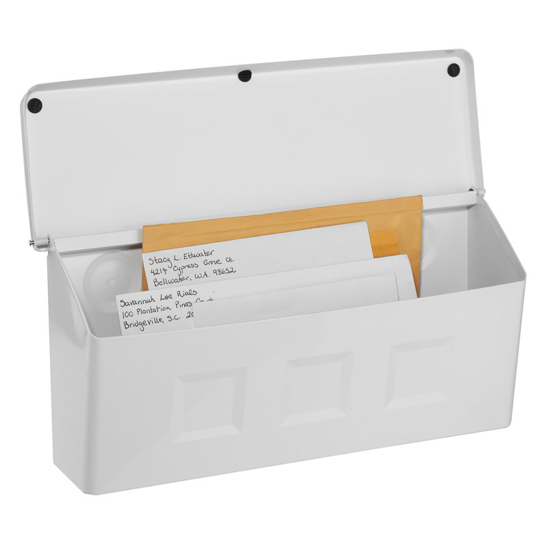 Wayland Wall Mounted Mailbox, White