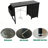 47.3 Inch Multi-Functional Office Bublava with Power Outlets, 3 Drawers, and Large Side Pocket for Home and Work-2132887945