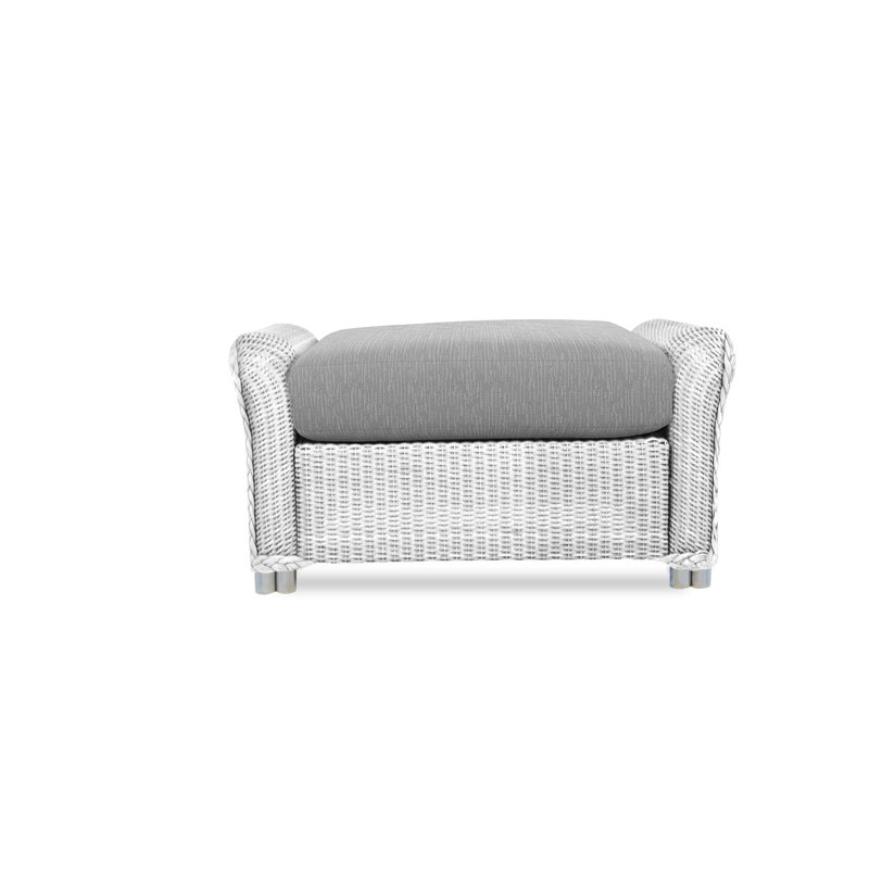 Reflections Outdoor Ottoman, Charlotte Sparrow, White