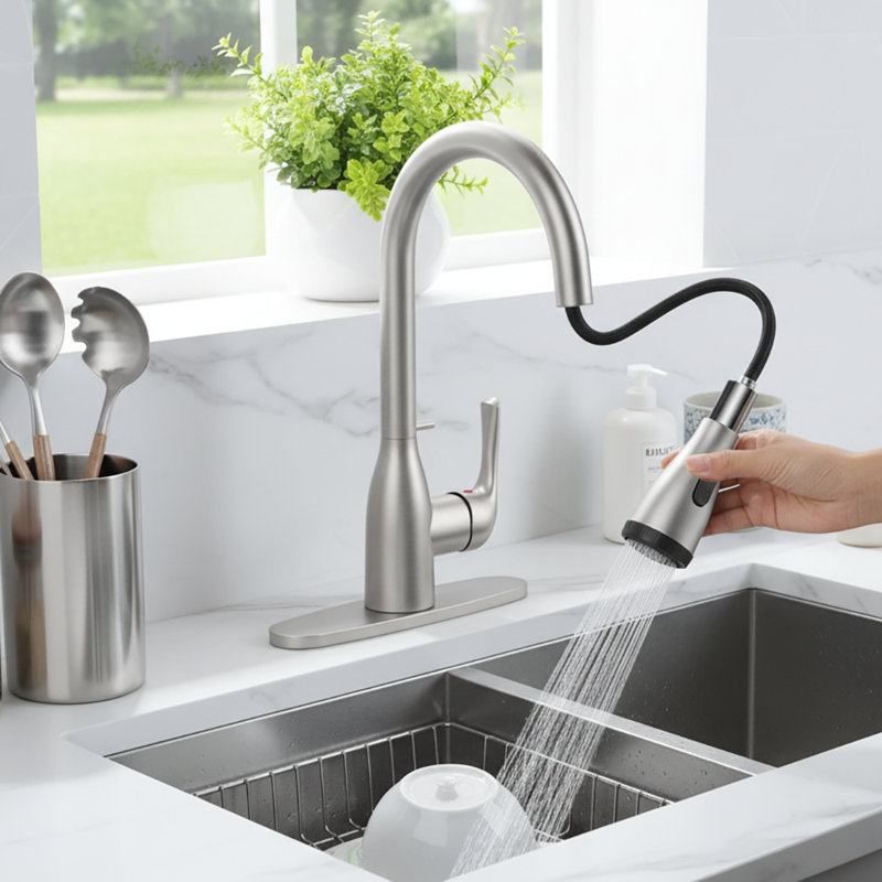 Modern Pull Down Kitchen Faucet(Set of 2)
