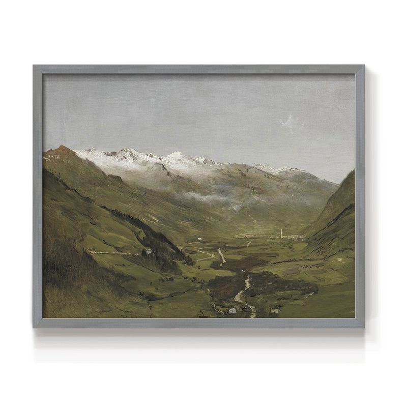 Paysages rétro - DCLX - reproduction encadrée, H 8 po x l 10 po