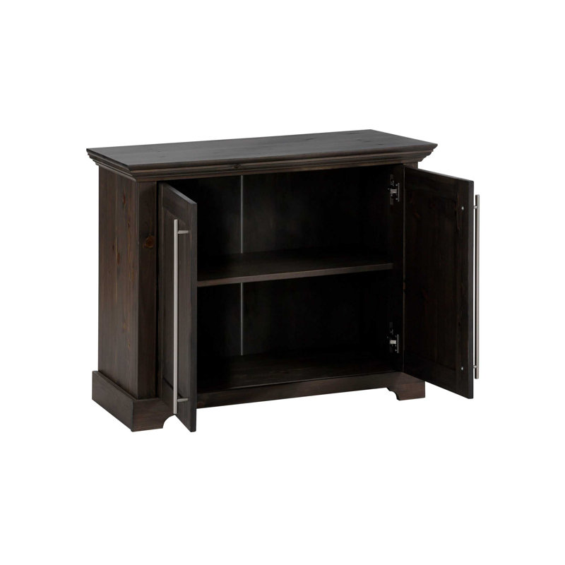 Galbin 94.2cm Solid Wood Sideboard, Grey