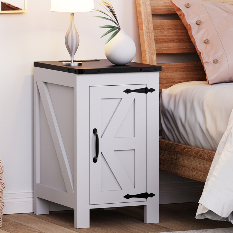 Table de chevet blanche Abeel