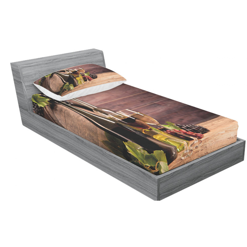 Microfiber Sheet Set, Twin Sheet Set + Fitted Sheet + 1 Pillowcase