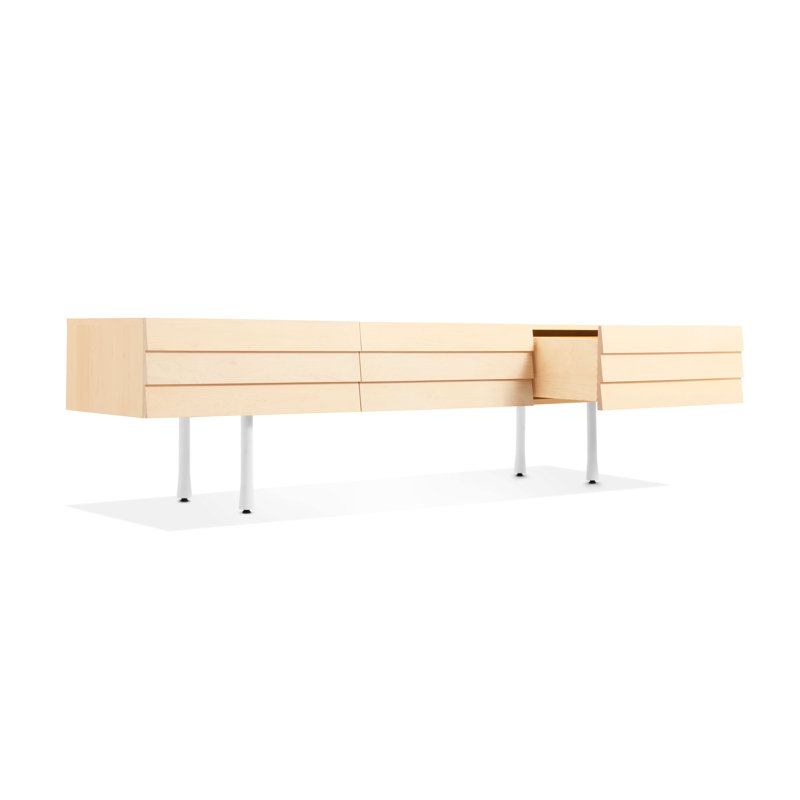 Lap 2 - Drawer Dresser, White/Whitewashed Maple