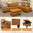 Plyler 97.2" Wide Modular Sectional with Ottoman-1542485598-1531271661