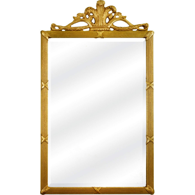 Miroir d’appoint biseauté traditionnel the Tyrone Castle, 46 po x 27 po