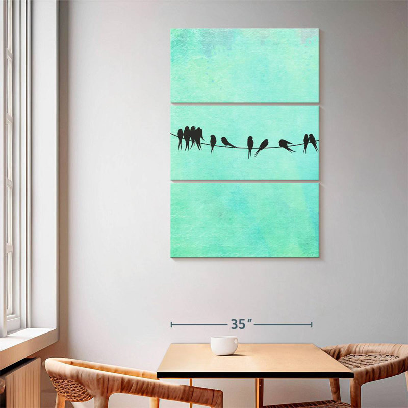Brampt Birds On A Wire, 23" H x 14" W