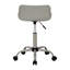 Chaise de bureau pivotante grise à dossier bas avec hauteur réglable pour enfants et petits espaces