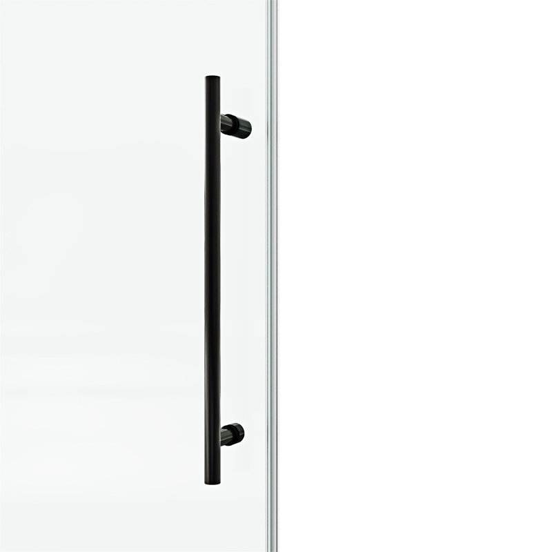 Porte de douche fixe et coulissante