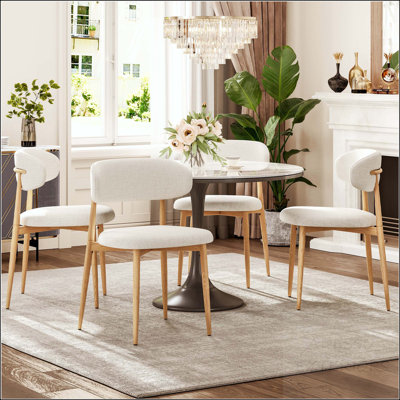 Chaise de salle à manger rembourrée Modern
