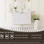 Meuble-lavabo flottant moderne 36 po avec lavabo, meuble de rangement mural, lavabo blanc brillant, tiroirs à fermeture en douceur, peu encombrant, comptoir en résine, assemblage rapide, rangement durable, solide