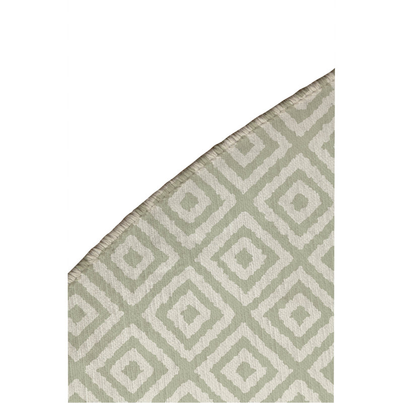 Tapis d'extérieur antidérapant Ikat Grunge, Rond 5 pi