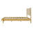 Larkston Mid-Century Modern Rubber Wood Platform Bed With Faux Leather Headboard-114765979-114765982