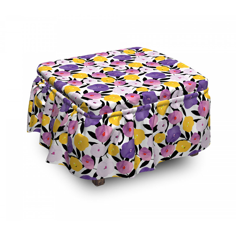 Housse pour repose-pieds fantaisie groovy exotique