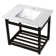 Kingston Brass Quadras 31-Inch Ceramic Console Sink with Steel Base and Shelf
