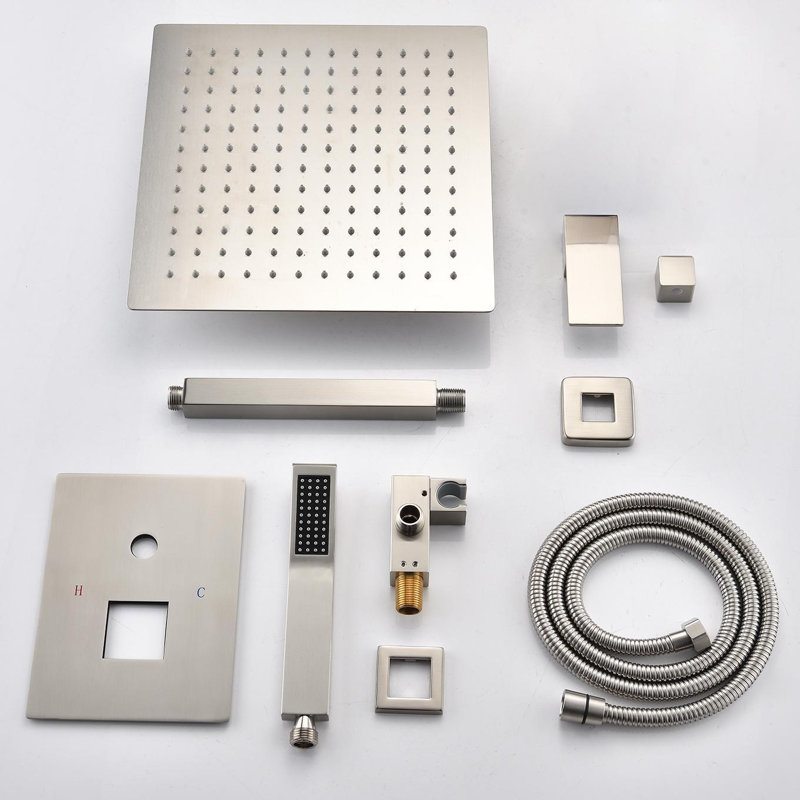 All-In-One Kit with Rough in-Valve, Brushed Nickel