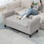Banc de rangement avec repose-pieds HOMcom-1033901724-1033901726