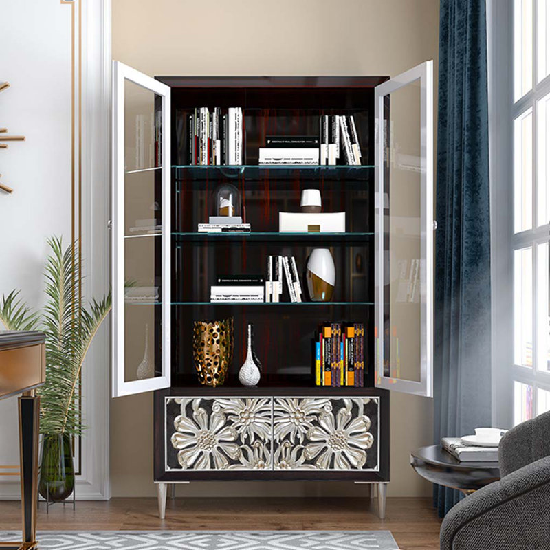 Vitrine lumineuse avec porte en verre