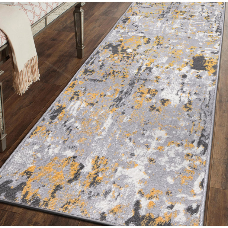 Chiswick Abstract Yellow/Grey/Ivory Area Rug
