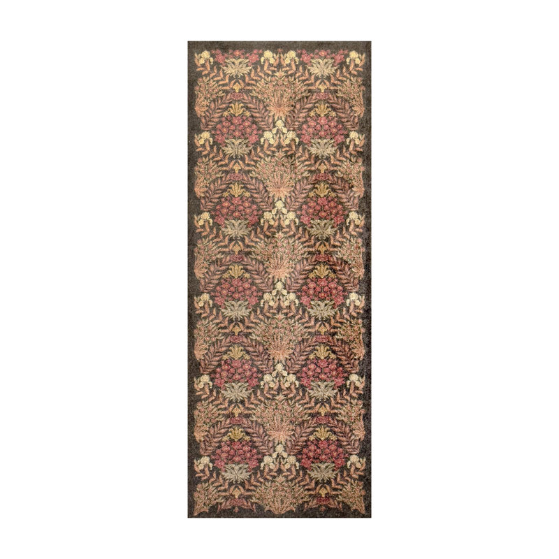 Tapis de couloir une pièce lavable Lush Garden Harvest, L 28 po x L 75 po