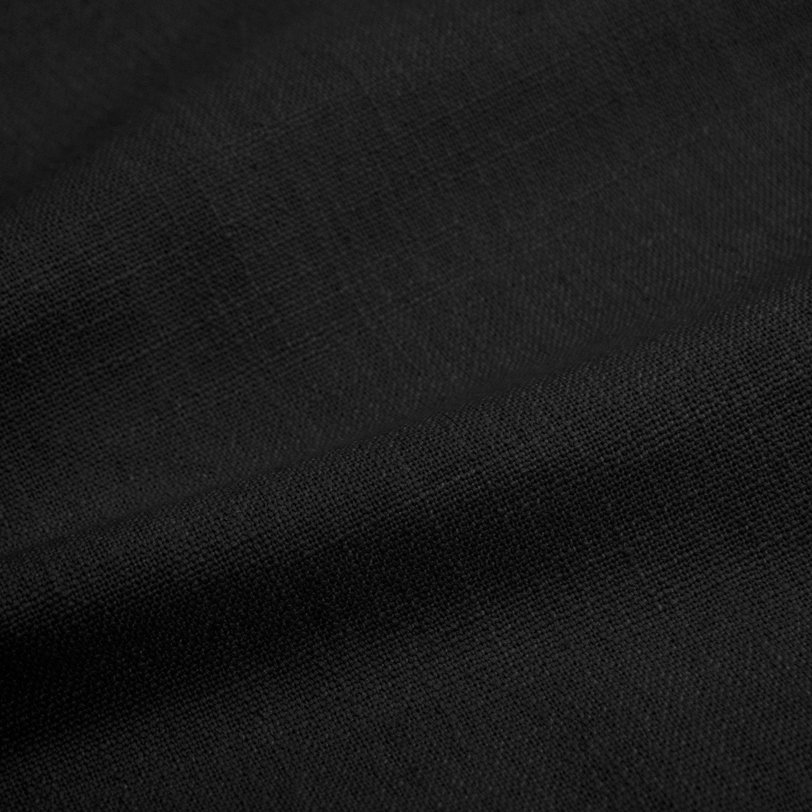 Hanson Upholstered Wingback Platform Bed, Full, Classic Black Linen