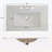 Bathroom Vanity with Ceramic Sink,Drawers,for Modern Elegance-743816470
