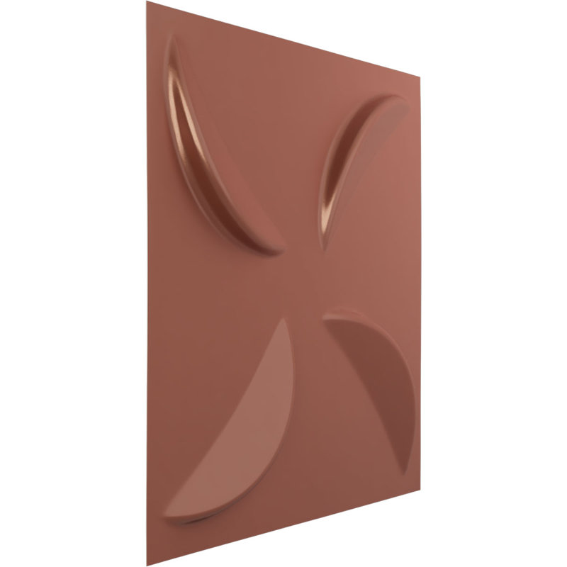 Panneau mural 3D décoratif Pinwheel EnduraWall, Rose champagne métallique nacré universel