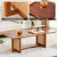 Table basse rectangulaire en bois massif