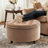 Classic 28-Inch Wide Button Tufted Round Storage Ottoman With Lift-Off Lid-873131502