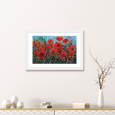 " Wild Grass and Poppies Pollock Inspiration " Color Photography Print