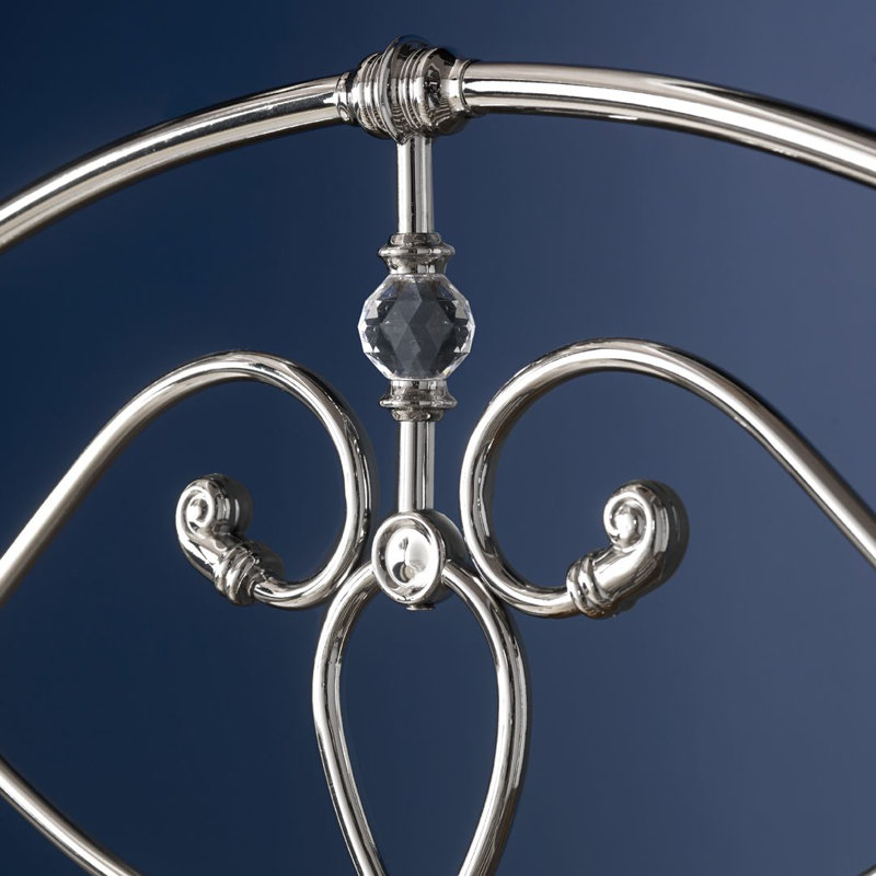 Michaels Headboard, Small Double (4'), Shiny Nickel