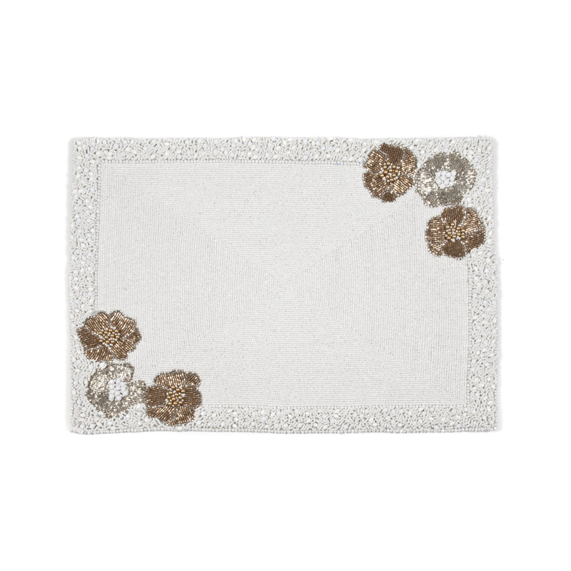 All White Flower Placemat
