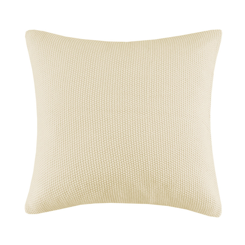 Taie décorative Tino, Ivoire, 26 po x 26 po