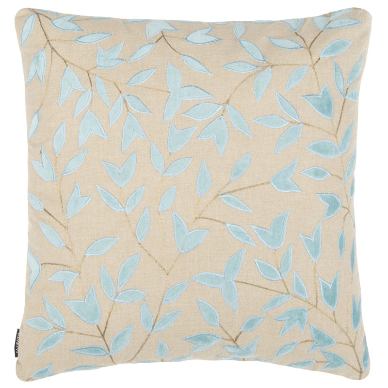 Joslyn Embroidered Cotton Throw Pillow