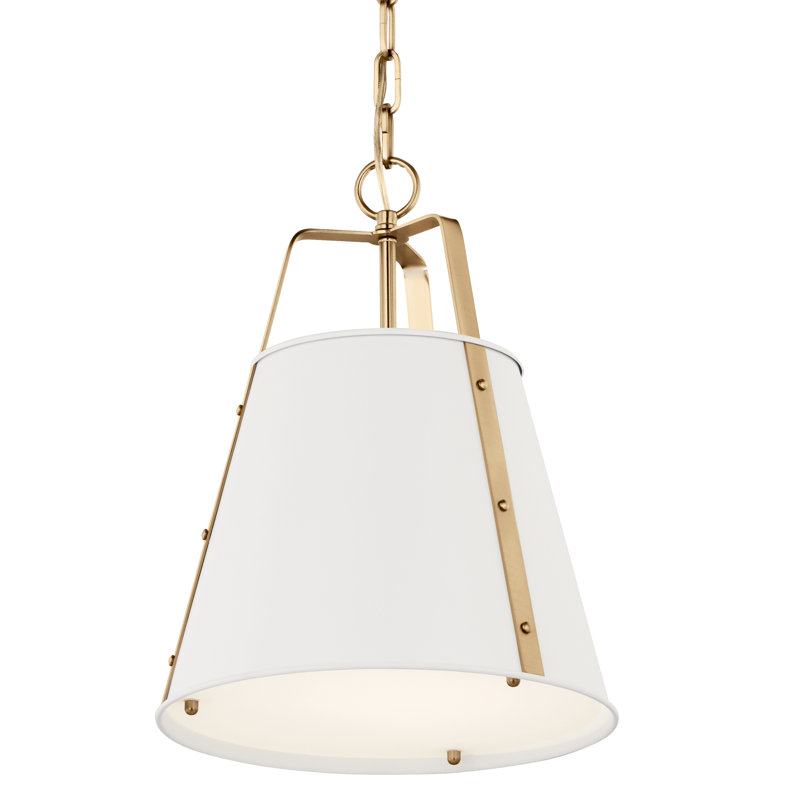 Liebenthal 1 - Light Bell Pendant, 92.75" H x 13" W x 5.25" D, White, White