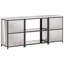 Kitchen Storage Set With Shelf 3 Pcs Sliver 210 X 50 X 92 Cm