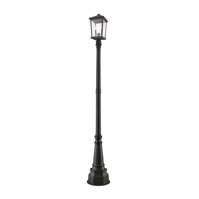 Bourke Transparent Lamp Post (Full), Oil Rubbed Bronze