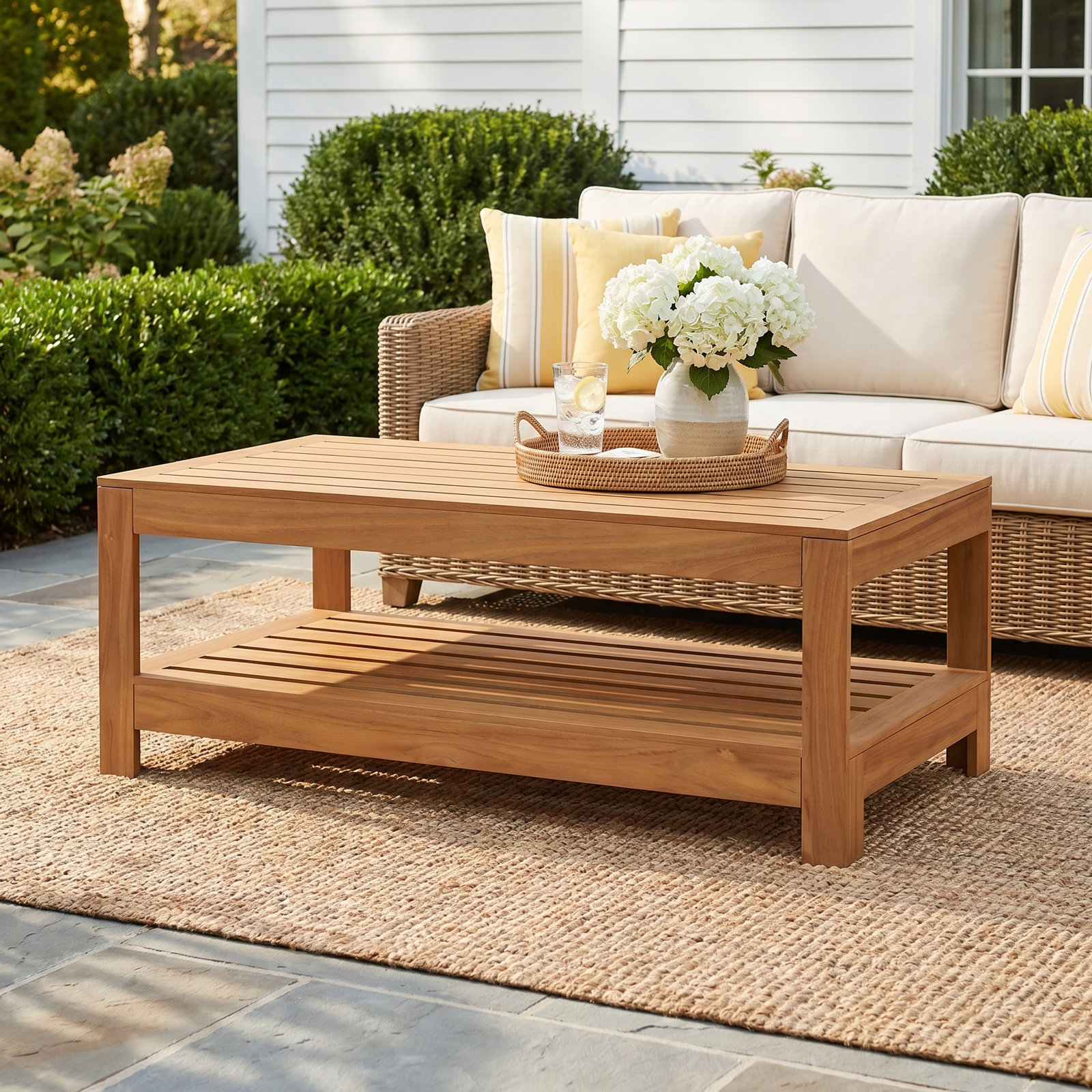 Bogota 48'' Teak Outdoor Coffee Table