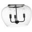 Plafonnier semi-encastré en forme de cloche à 3 lumières de 15,75 po Jocelyn-827203855