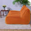 Canapés de compression, pouf en velours côtelé orange, maison compacte et moderne-1670472139