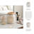 Modern Ceramic Flower Cutout Lantern Candle Holder for Tabletop Accent - Decorative Pillar Candlestick Holder for Indoor or Outdoor Home Decor-92635296-92635297