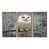 Toile avec cadre flottant brun